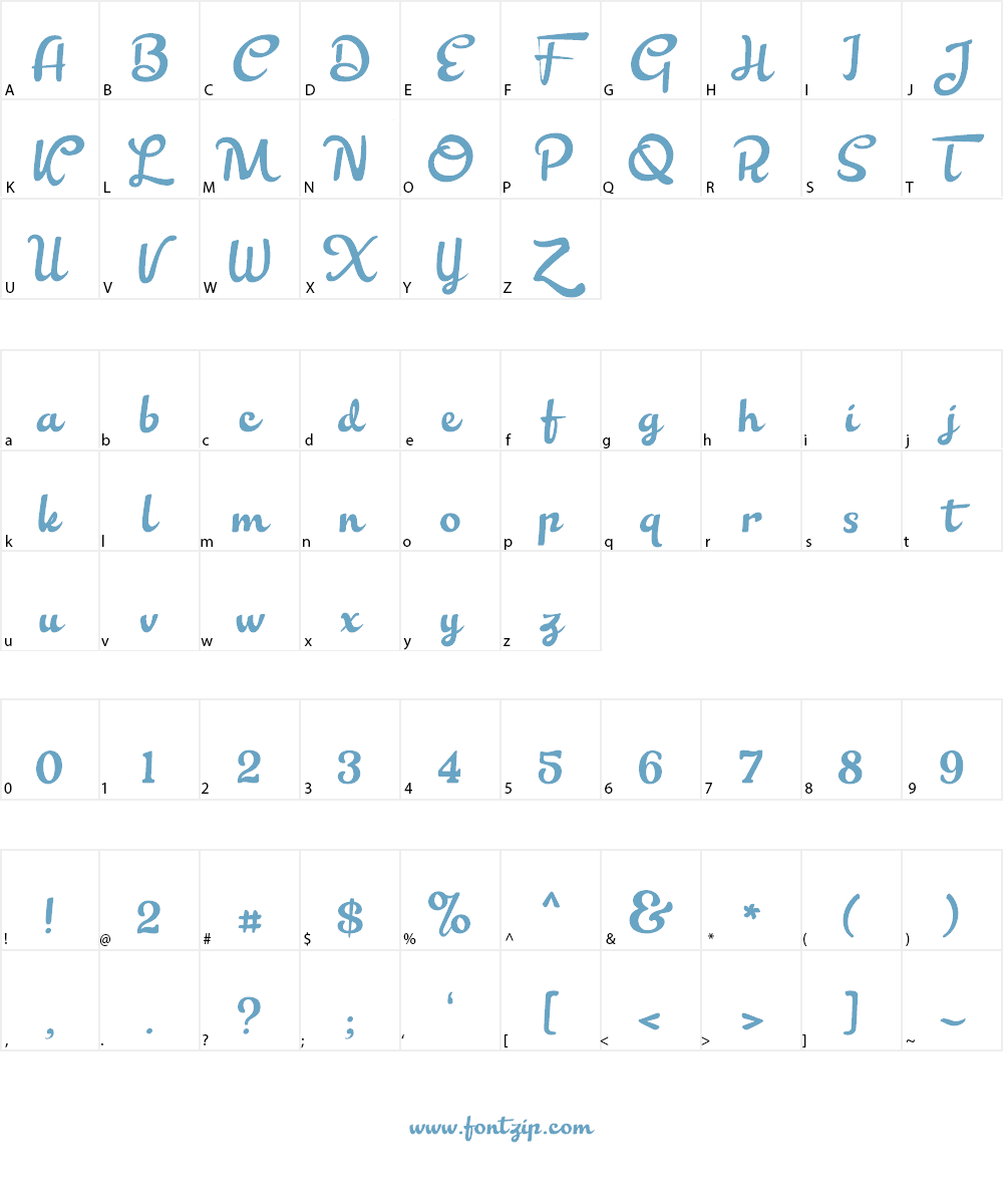 Barton Graph Font Character